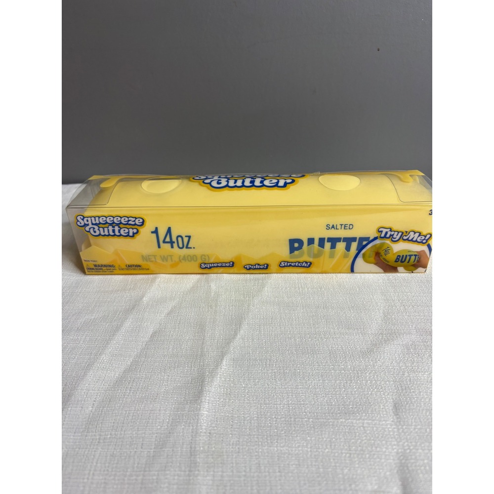 Sunny Days Entertainment Squeeeeze Butter Squishy Sensory Toy 14oz Yellow
